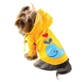 Splashing Whale Raincoat with Cotton Lining - XL