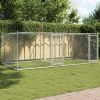 Dog Cage Grey Galvanized steel Large Durable Dog Cage