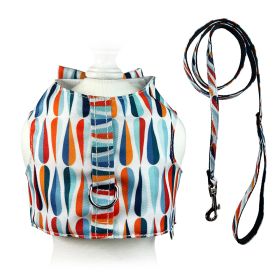 Chic Raindrop Harness Vest with Matching Leash - M