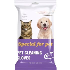 PET Cleaning  Deodorizing Bathing Wipes ForDogs And Cats, Nourish Fur Coconut OilGrooming Wipes For Dogs, Pet Cleaning GlovesWipes For Daily Care And (Option: 2PCS)