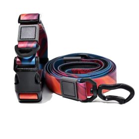 Heat Transfer Printing PVC Coated Rubberized Waterproof Traction Rope Set (Option: Red-20mm)
