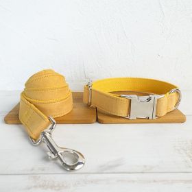 Nala pet dog collar traction rope (Option: Collar plus Leash-M)